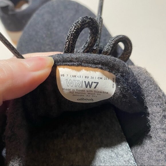 Allbirds Charcoal Gray Wool Runners 7 - Picture 6 of 6